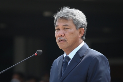 哈山指出,大马欢迎欧盟建议主办国际和平会议,旨在起草一份两国解决方案路线图,解决以巴冲突问题。-Yusof Mat Isa摄- 哈山指出,大马欢迎欧盟建议主办国际和平会议,旨在起草一份两国解决方案路线图,解决以巴冲突问题。-Yusof Mat Isa摄-