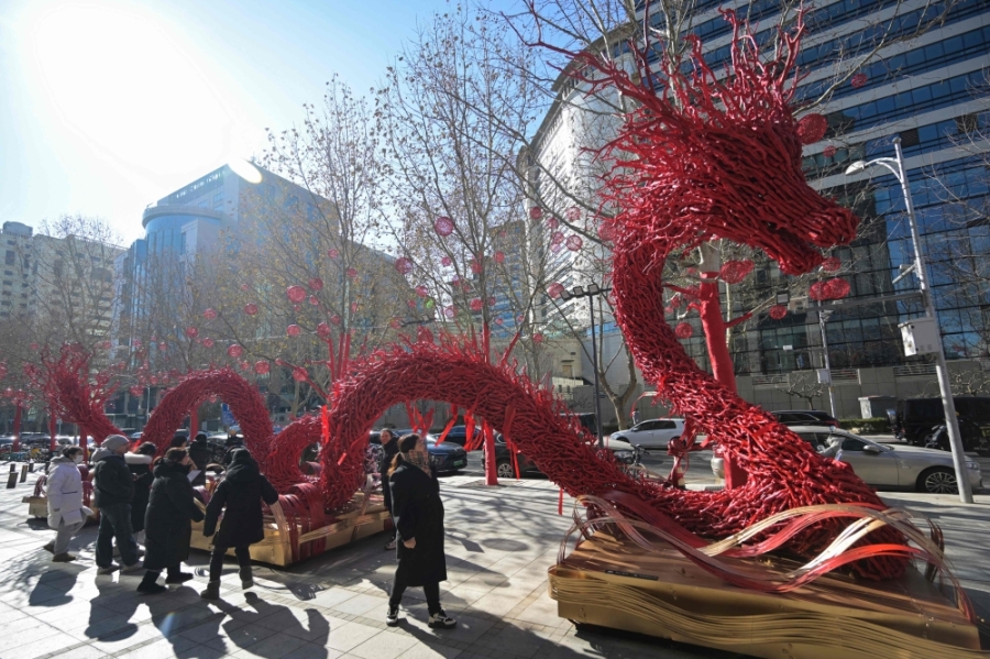 过去,一般人认知“龙”的英文翻译为“Dragon”,惟今年亦有人将“龙”翻译为“Loong”。-法新社- 过去,一般人认知“龙”的英文翻译为“Dragon”,惟今年亦有人将“龙”翻译为“Loong”。-法新社-