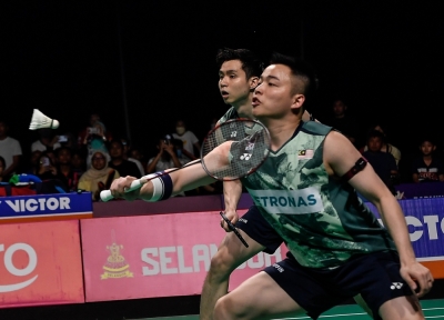 谢定峰/苏伟译认为亚团赛成为他们征战欧洲赛前的热身战,为接下来的赛事做好了准备。-马新社- 谢定峰/苏伟译认为亚团赛成为他们征战欧洲赛前的热身战,为接下来的赛事做好了准备。-马新社-