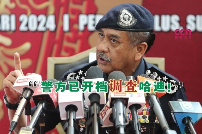 拉扎鲁丁说,警方援引1948年煽动法令第4(1)条文及1998年通讯及多媒体法令调查哈迪阿旺。-Yusof Mat Isa摄- 拉扎鲁丁说,警方援引1948年煽动法令第4(1)条文及1998年通讯及多媒体法令调查哈迪阿旺。-Yusof Mat Isa摄-