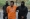 身穿橙色囚服的嫌犯，周一早上被警方押到哥打峇鲁推事庭。-马新社-