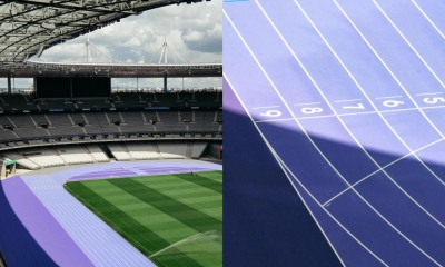 紫色跑道首次亮相巴黎奥运会!-图摘自X @Paris2024- 紫色跑道首次亮相巴黎奥运会!-图摘自X @Paris2024-
