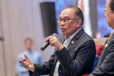 安华说,大马的立场是在盟国之间进行协商,外部势力没有理由介入。-Sayuti Zainudin摄- 安华说,大马的立场是在盟国之间进行协商,外部势力没有理由介入。-Sayuti Zainudin摄-