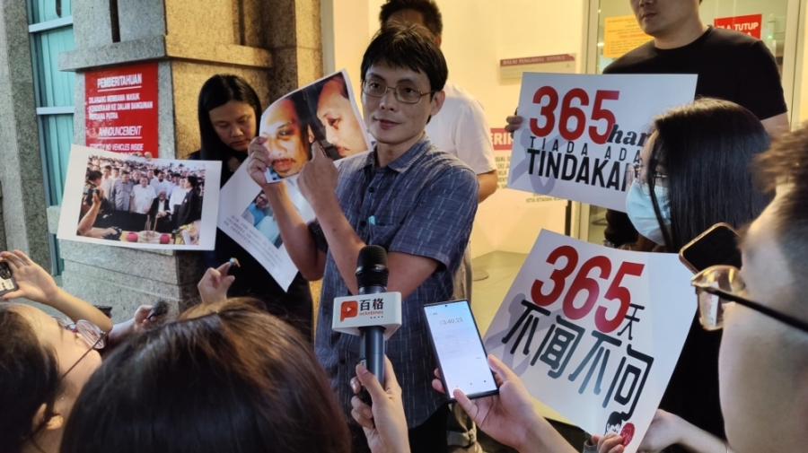 黄业华(中)炮轰安华对赵家要求见面一事,不闻不问。-图取自赵明福民主促进会脸书- 黄业华(中)炮轰安华对赵家要求见面一事,不闻不问。-图取自赵明福民主促进会脸书-