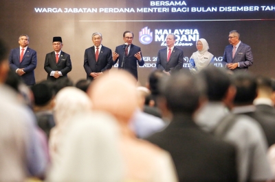 首相安华呼吁公职人员提升表现。-Choo Choy May摄- 首相安华呼吁公职人员提升表现。-Choo Choy May摄-