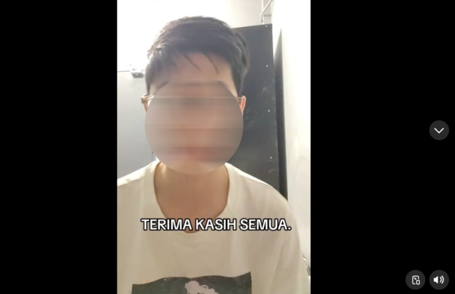 彬彬呼吁国人勿将案件政治化,并呼吁全民团结一致。-图截自影片- 彬彬呼吁国人勿将案件政治化,并呼吁全民团结一致。-图截自影片-