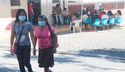 También el gripario de la unidad de Salud de San Marcos, tuvo afluencia de pacientes. /Gabriel Aquino