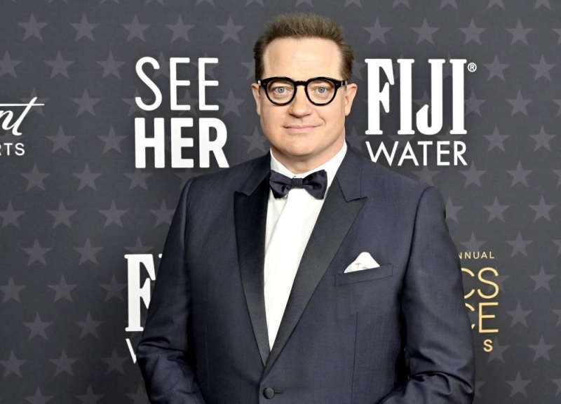 Brendan Fraser with FIJI Water at the 28th Annual Critics' Choice Awards at Fairmont Century Plaza on January 15, 2023 in Los Angeles, California.  /AFP