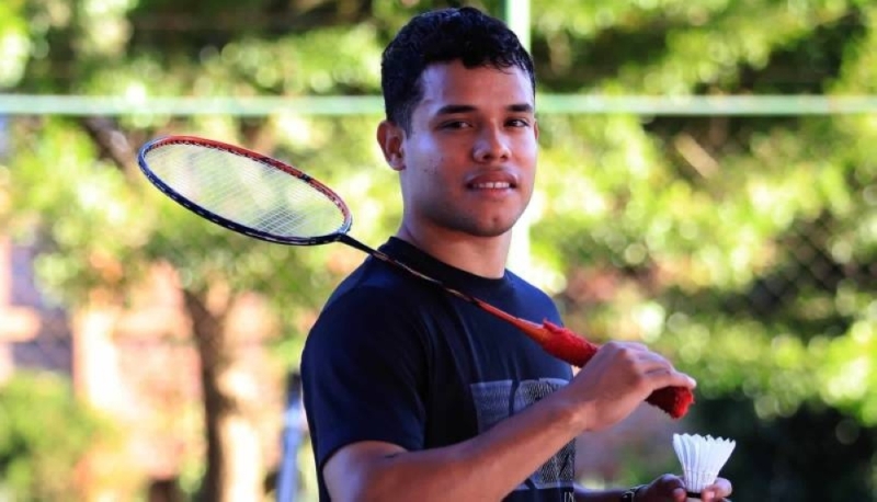 El Salvador Badminton Federation athlete Uriel Canjula