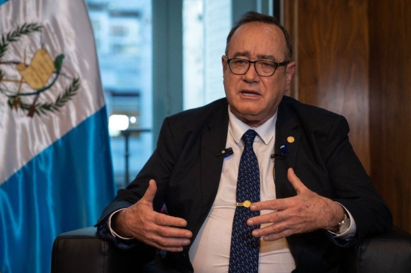 record-. President of Guatemala, Alejandro Eduardo Giammattei/European Press.