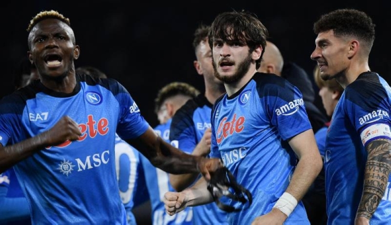 Napoli beat Atalanta / AFP