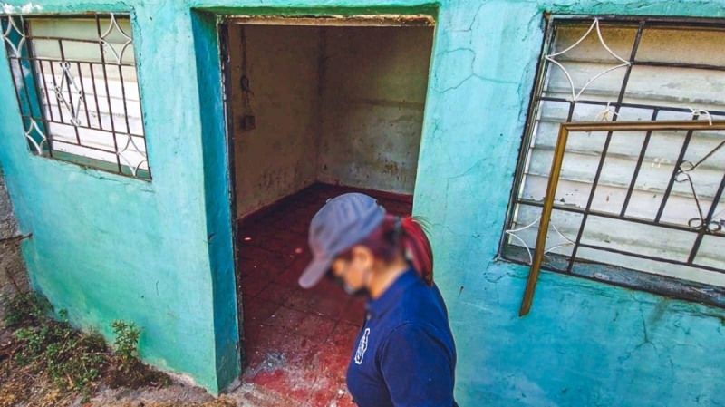 En la vivienda asesinaron a 8 personas.