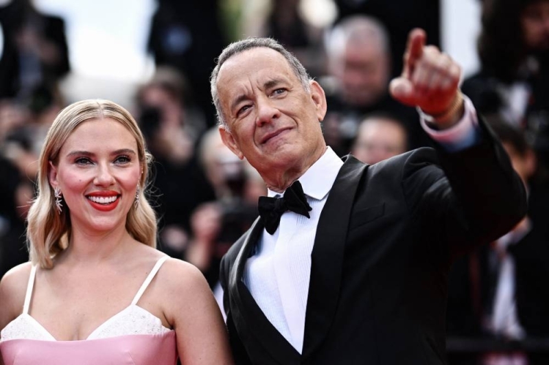 Scarlett Johansson and Tom Hanks at the premiere "Asteroid City"This Tuesday at the Cannes Film Festival.  / Photos: AFP