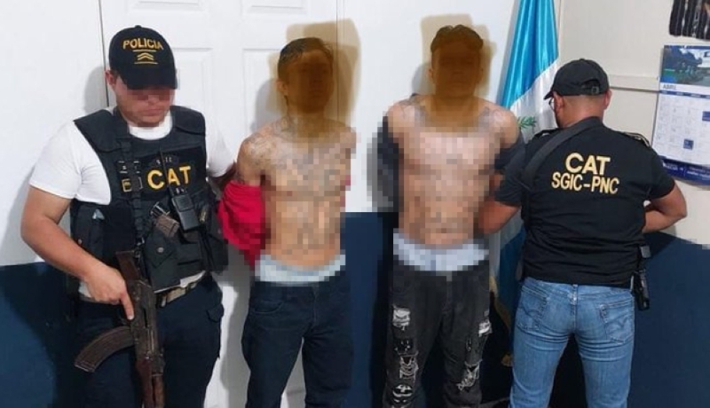 Two gang members were arrested in Mexico and then deported to Guatemala.  / Provided by the Government of Guatemala.