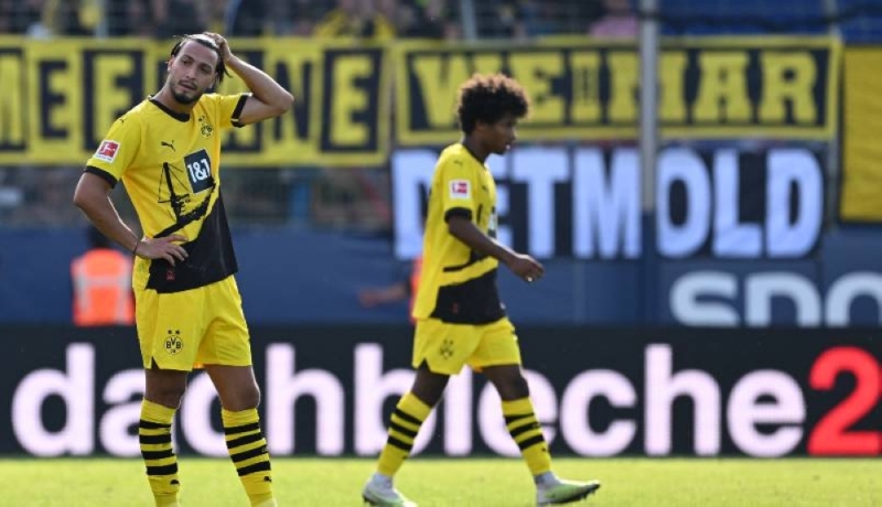 Dortmund narrowly drew against a humble Bochum.  /AFP