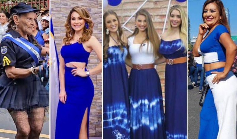The beauty and creativity of Salvadoran women once again celebrated national celebrations.