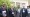 Le consul de Cote d’Ivoire au Brésil, Tibé Bi Gole Basile (au centre) accompagné des membres de la délégation brésilienne avec  leur porte-parole  André Compos à sa gauche 