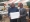 Remise symbolique d'un carton de médicament au maire de Cocody N'Gouan Aka Mathias (à gauche) par le président de "l'ONG Espoir pour tous", Nazaire Séri Bi.