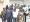 Les journalistes et blogueurs autour de M. Cissé après le petit dejeuner-débat