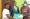 La présidente de l’association remettant symboliquement le don à Jean-Michel Ahosso Koffi en présence du parrain au centre. (Photo : DR)