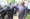 Le ministre Sansan Kambilé remettant les clés d'un des véhicules au Procureur de la République Adou Richard, Directeur de la Cellule Spéciale d’enquête, d’instruction et de lutte contre le terrorisme 