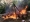 Dans le cadre de l'opération "Épervier 7", des fumoirs ont été incendiés à Cocody, Cité Synacassi. (Photo : DGPN)