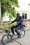 C'est à vélo que le Président de la COP 15 s'est rendu au stand web TV