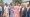 La directrice générale de l’INFAS, Mélaine N'Dhatz épouse Sanogo (en robe orange) en compagnie du ministre-gouverneur, Dr Albert Flindé (en costume sombre) satisfaite des infrastructures proposées. (Ph: Dr)