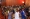 La matriarche (au premier rang, au centre) et les participants ont prié pour la Côte d’Ivoire. (Ph: Dr)