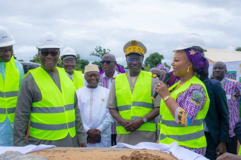 Les travaux de construction d'une usine de transformation de riz lancés par le ministre d’Etat, ministre de la Défense, Téné Birahima Ouattara
