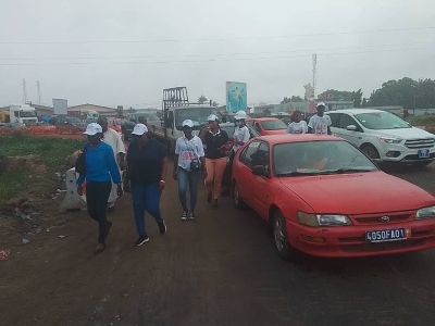 Le carrefours pris d'assaut par l'ong et ses partenaires (Photo Bavane)