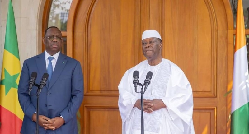 Visite D'Amitié Et De Travail À Abidjan: Macky Sall Et Alassane Ouattara Évoquent Les Sujets Régionaux Et Internationaux | Fratmat