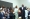 Bamba cheiuck Daniel, Pca du Cenbtre et Françoise Remarck, ministre de la Culture et de la Francophonie, marraine de la cérémonie (debout), sous le regard e l'ambassadeur de Corée.