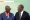 Le Dg des impôts, Ouattara Sié Abou et le Président Alassane Ouattara. (Ph: Dr)