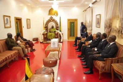 La délégation conduite par le président Tidjane Thiam