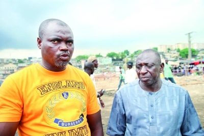 Les agents du service technique de la mairie d'Adjamé sont à l’œuvre. (Ph: Sébastien Kouassi)