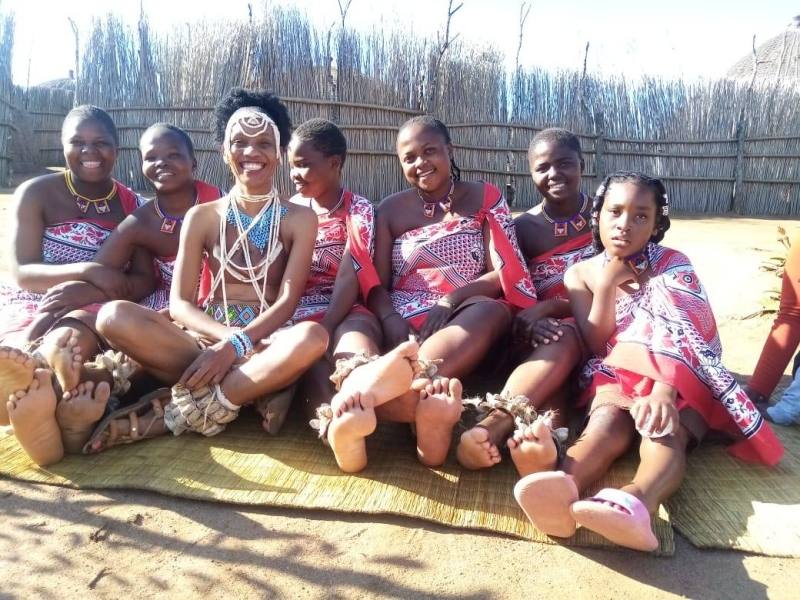 PROUDLY MOTSWANA: Khumagadi pictured here in Swaziland proud to share Setswana culture with the world