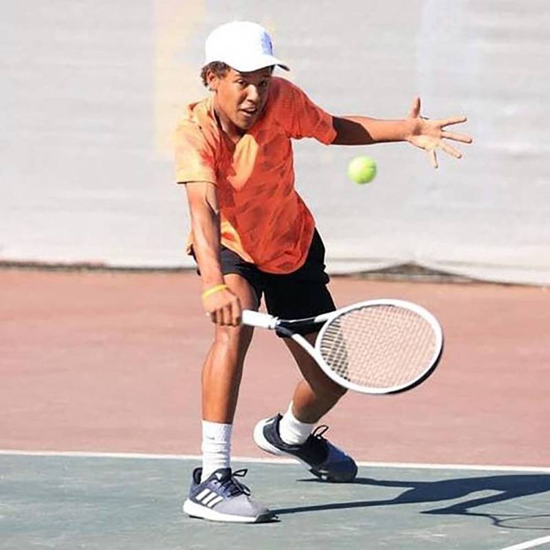 RISING STAR: Denzel Seetso is one of the  best junior tennis players in the African continent