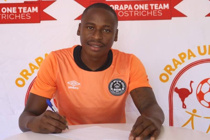 CONTROVERSY: Talented  defender Thato Kebue seems to have  caused a rift between Orapa United  and Gaborone United