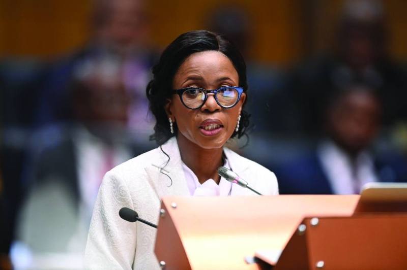 Finance minister, Peggy Serame