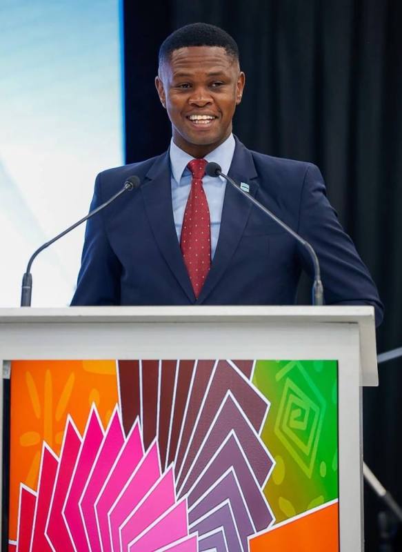 THE ACCUSED: Minister of Sports Tumiso Rakgare..