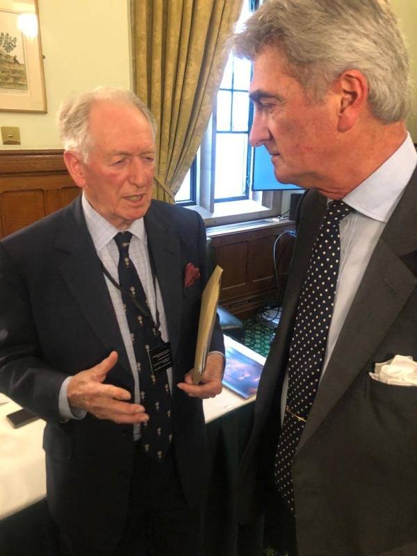 Lord Macroft (R) and  Mr Derek Stimposon