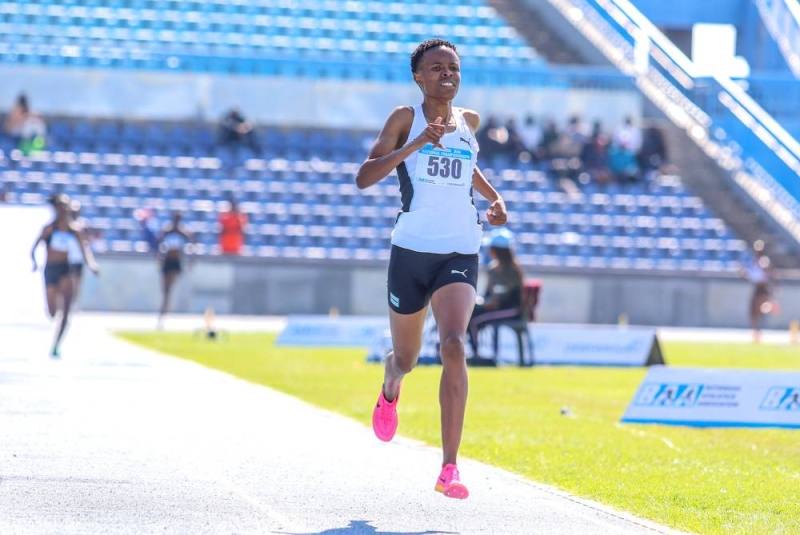 Botswana's 800m national champion Oratile Nowe grew up playing football and long the way, she began participating in marathons  where she found  success