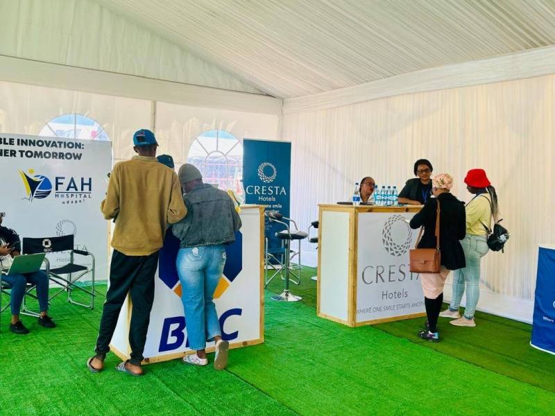 Prospective clients at BDC stall this week