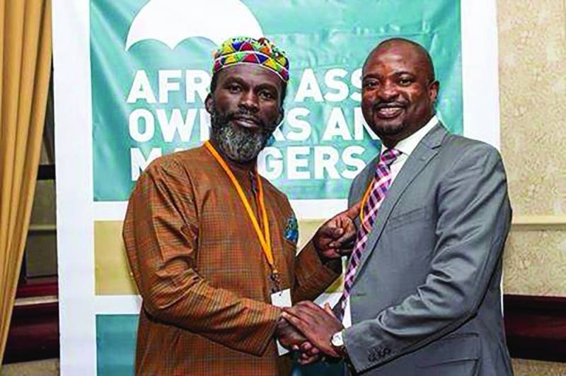 Bishop Joshua Maponga and MN Capital CEO Michael Ndinisa