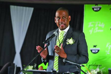 BCP Party president and Leader of Opposition in Parliament, Dumelang Saleshando
