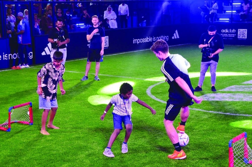 Various football activities attract young enthusiasts at the FIFA Fan Festival.