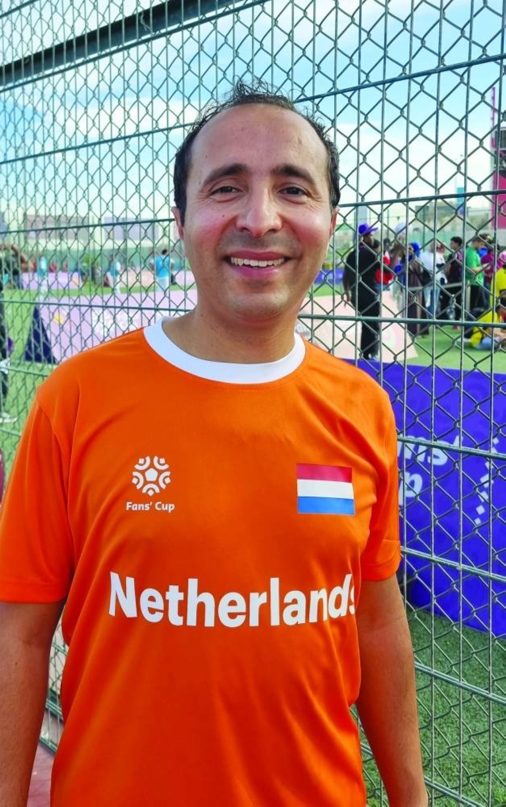 Faisal from the Netherlands is taking part in the FIFA Fans Cup. PICTURE: Joey Aguilar