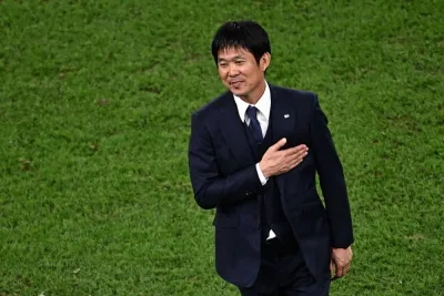 Japan&#039;s coach Hajime Moriyasu (AFP)