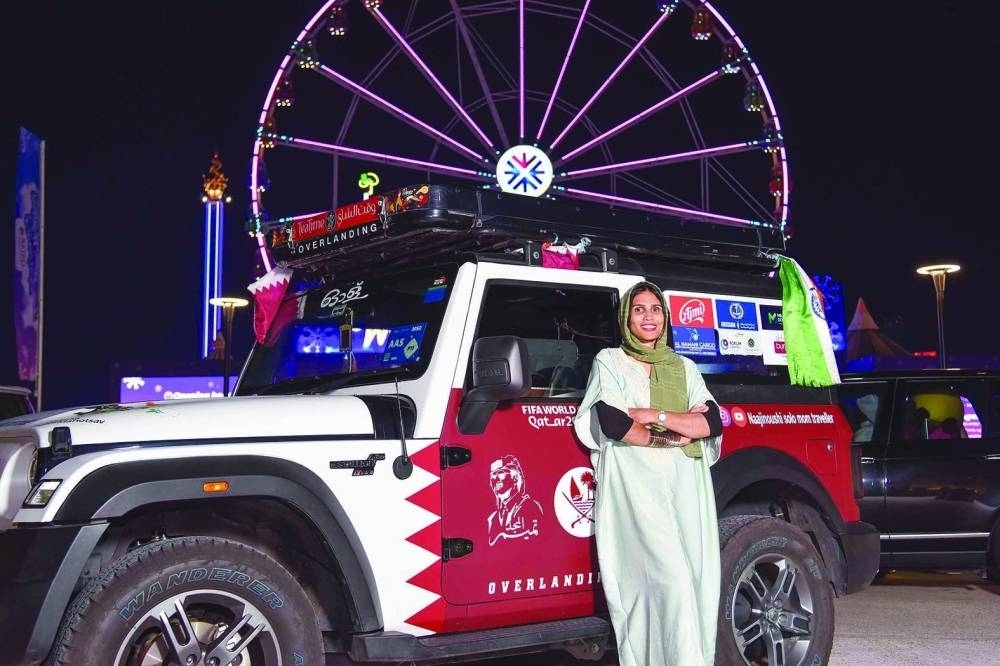 Football fan, Najira, drove over 3,000km from Kerala to Doha to attend this &#039;once in a lifetime event.&#039;